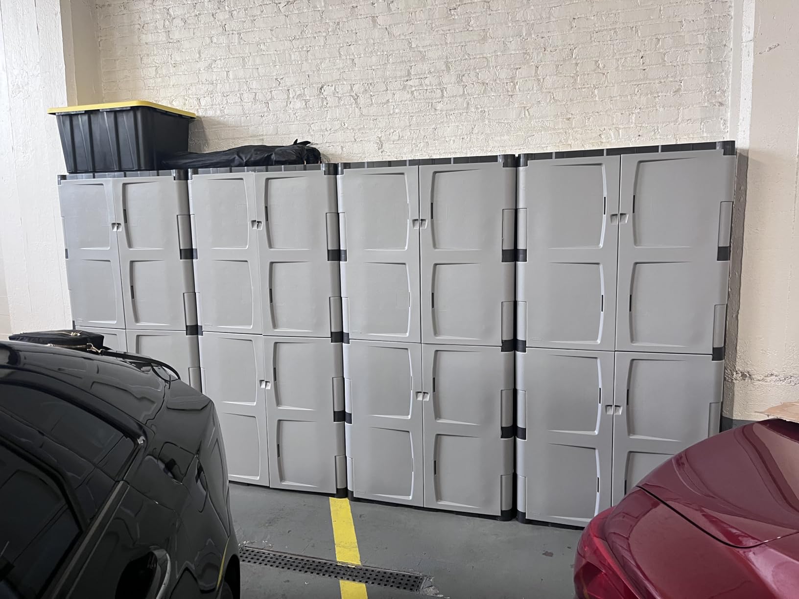 Rubbermaid Freestanding Storage Cabinet Five Shelf with Double Doors Lockable Large 690-Pound Capacity Gray For Garage/Outdoor Garden Tools/Toys/Power Tools/Pool Accessories Grey customer photo 2