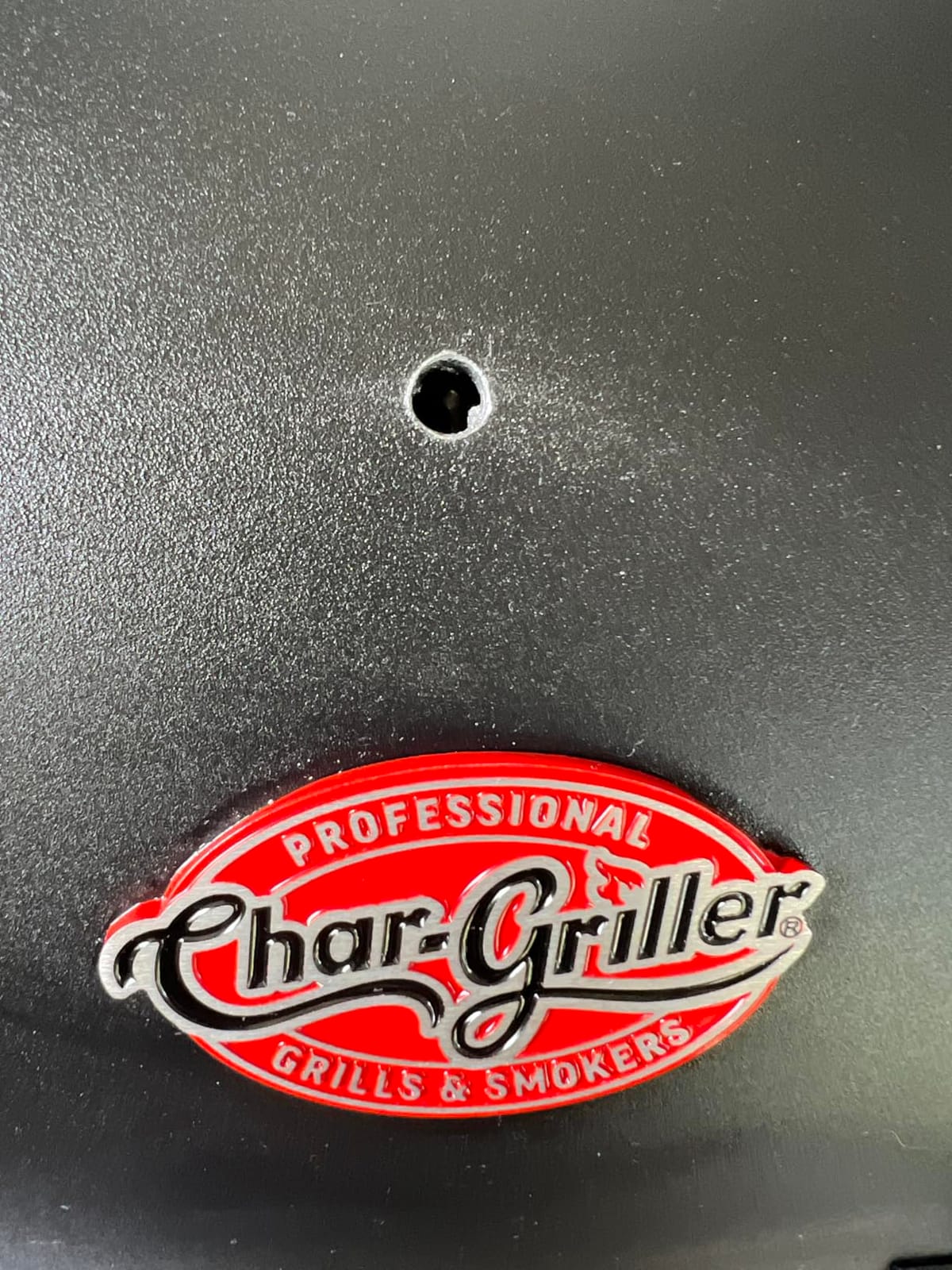 Char-Griller® Patio Pro Charcoal Grill and Smoker with Cast Iron Grates, Premium Wood Shelf and Damper Control, 250 Cooking Square Inches in Black, Model E1515 customer photo 2