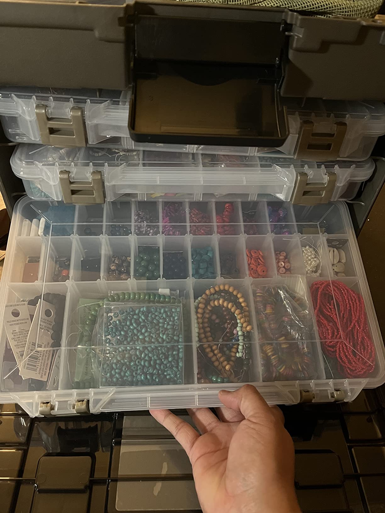 Plano Guide Series StowAway 4-By Rack System Tackle Box, Holds 4 3700 Utility Tackle Boxes, Quick-Access Top Storage with DuraView Lid, Durable Construction, Flexible, Adaptable Fishing Box customer photo 1