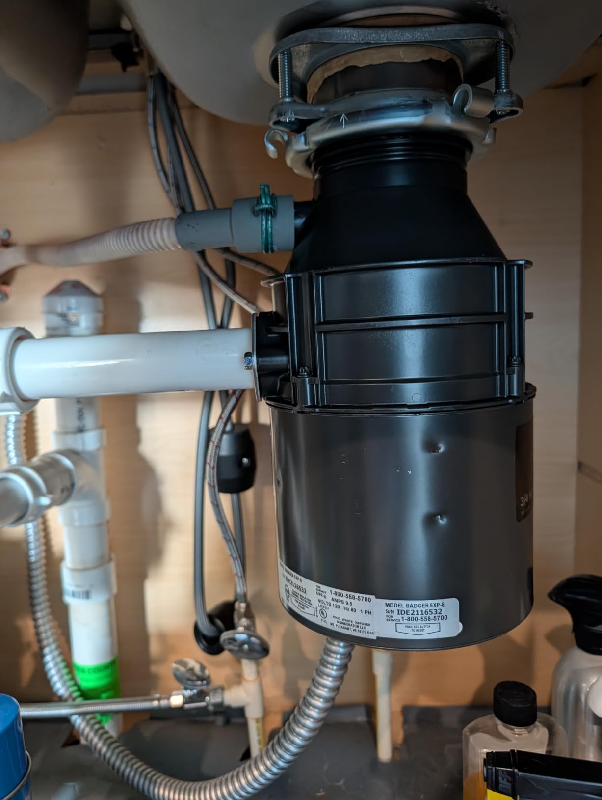 InSinkErator Badger 5XP Garbage Disposal, Badger Series 3/4 HP Continuous Feed Food Waste Disposer customer photo 1