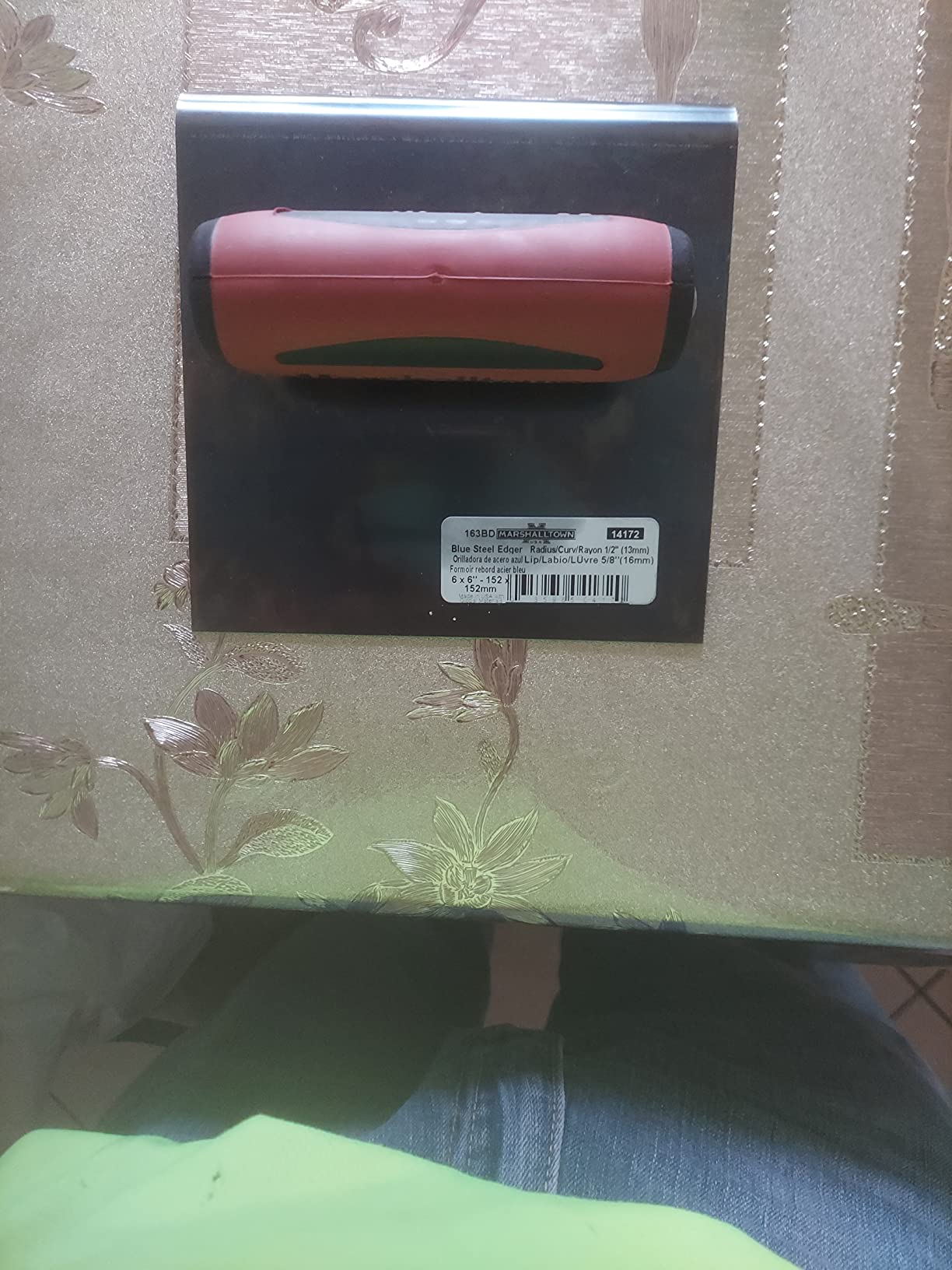 MARSHALLTOWN Blue Steel Straight End Edger, 6 x 6 Inch, Assembled in USA customer photo 1