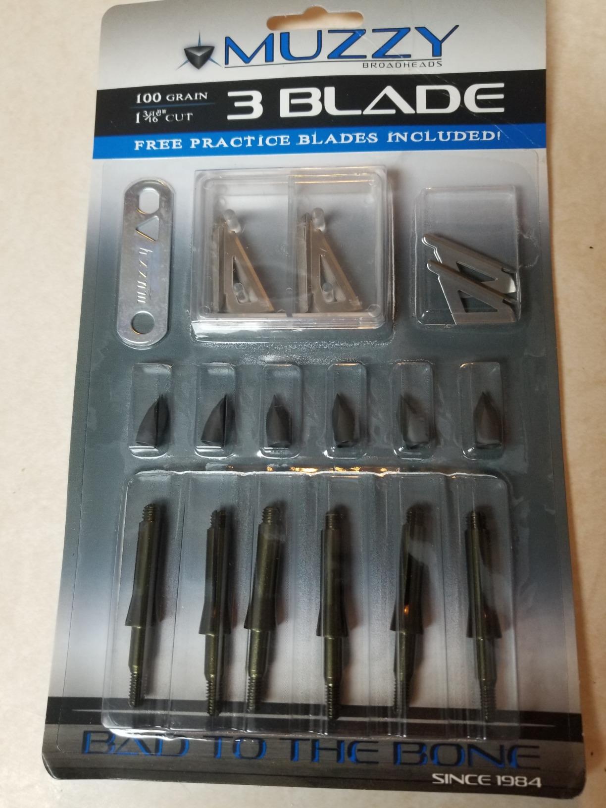 Muzzy Bowhunting 3 Blade Archery Arrow Broadhead 100 or 125 Grain - 6 Pack customer photo 1