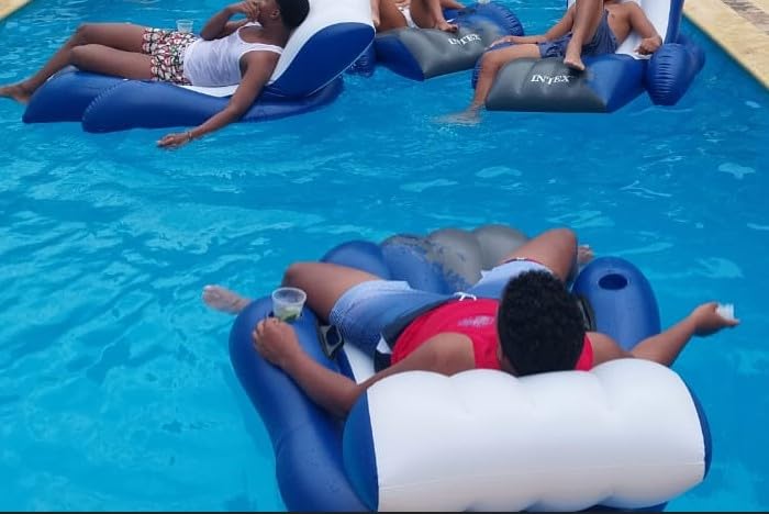INTEX Inflatable Floating Swimming Pool Recliner Lounge Chair for Adults customer photo 2