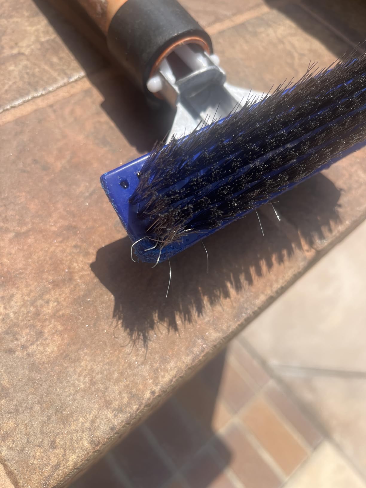 Poolmaster 5-Inch Stainless Steel Pool Algae Detail Brush, Heavy-Duty Aluminum Back, for Gunite Concrete Pools and Spas, Small Narrow Head for Corners, Steps and Tight Areas customer photo 1