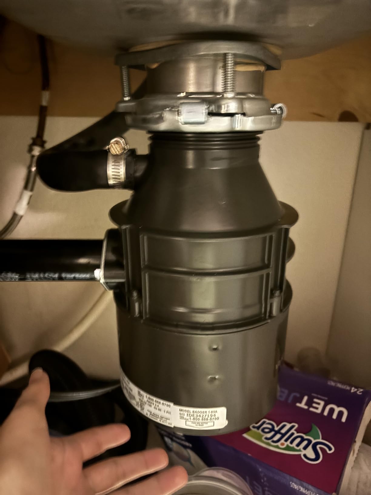 InSinkErator Badger 1 Garbage Disposal with Power Cord, Standard Series 1/3 HP Continuous Feed Food Waste Disposer, Badger 1 W/C customer photo 2