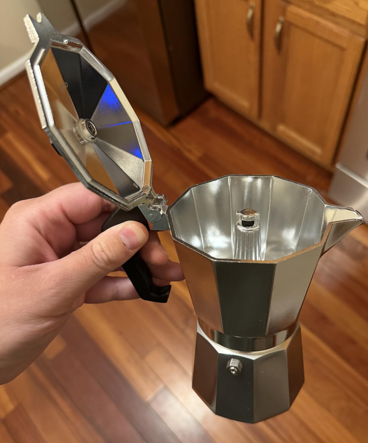 Primula Classic Stovetop Espresso and Coffee Maker, Moka Pot for Italian and Cuban Café Brewing, Greca Coffee Maker, Cafeteras, 6 Espresso Cups, Silver customer photo 1