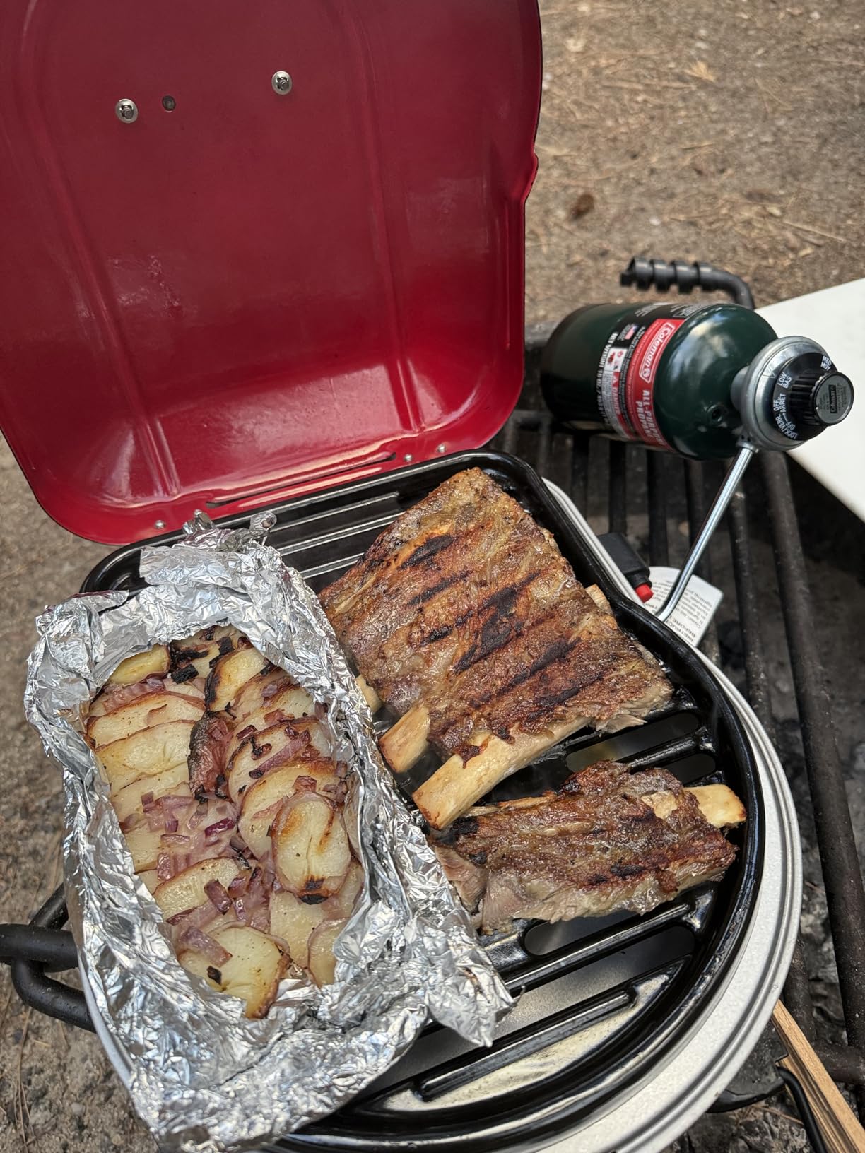 Coleman Fold 'N Go Portable Propane Grill, Lightweight Gas Grill, 6,000-BTU customer photo 2