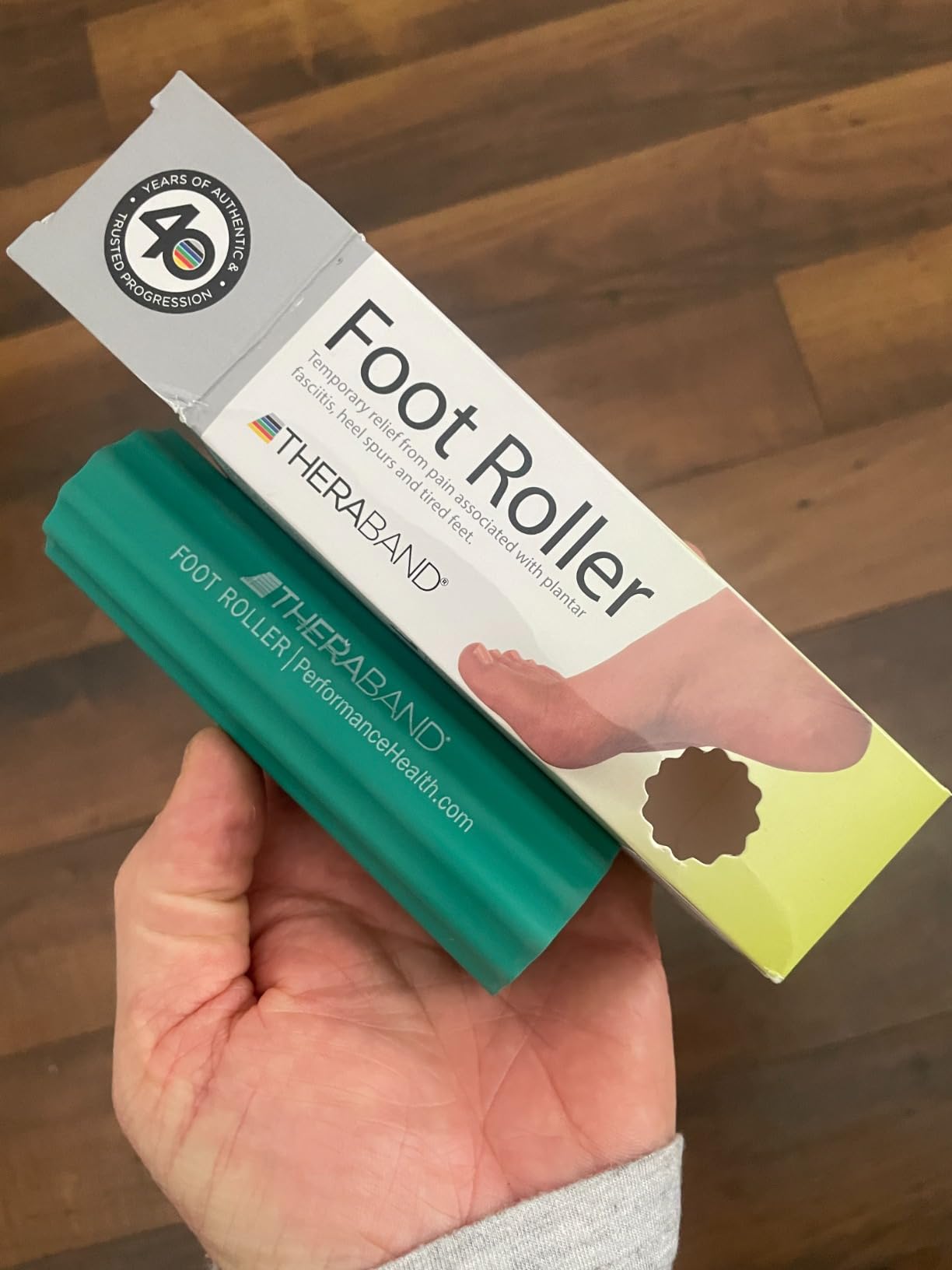 THERABAND Foot Roller for Foot Pain Relief, Massage Ball Roller for Arch Pain, Plantar Fasciitis Treatment, Heel Spurs Reliever, Tired Feet customer photo 2