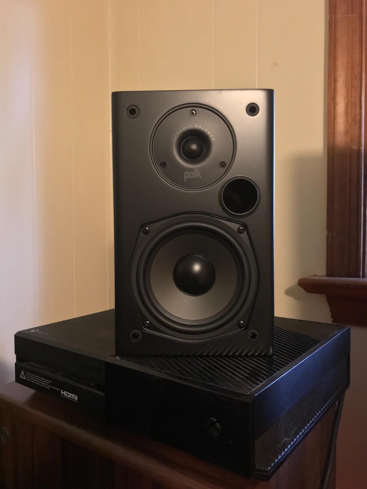 Polk Audio T15 100 Watt Home Theater Bookshelf Speakers, Black, 1 Pair customer photo 1