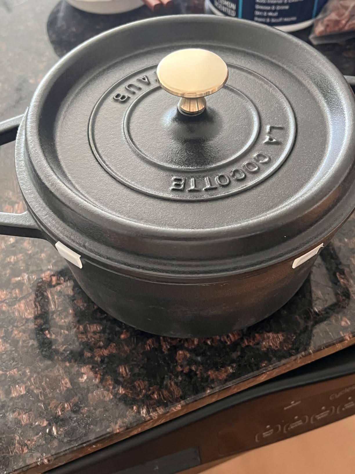 STAUB Cast Iron Dutch Oven 4-qt Round Cocotte, Made in France, Serves 3-4, Cherry customer photo 1