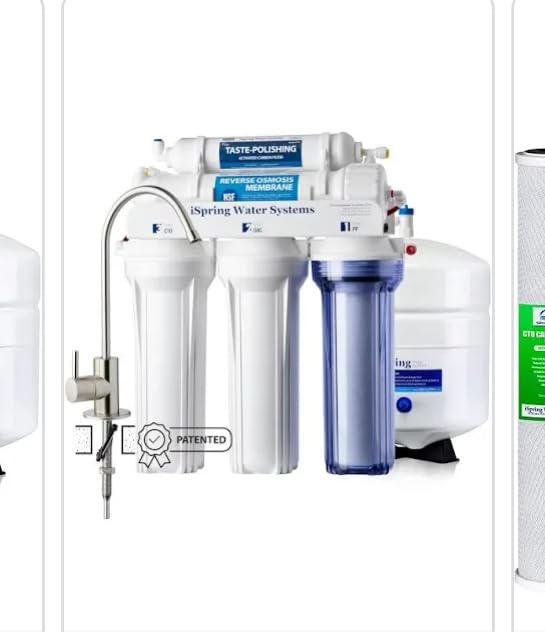 iSpring RCC7-BN NSF Certified, High Capacity Under Sink 5-Stage Reverse Osmosis Water Filter, RO Drinking System, 75 GPD Brushed Nickel Faucet, Patented Top-Mounted Faucet Design for Easy Installation customer photo 1