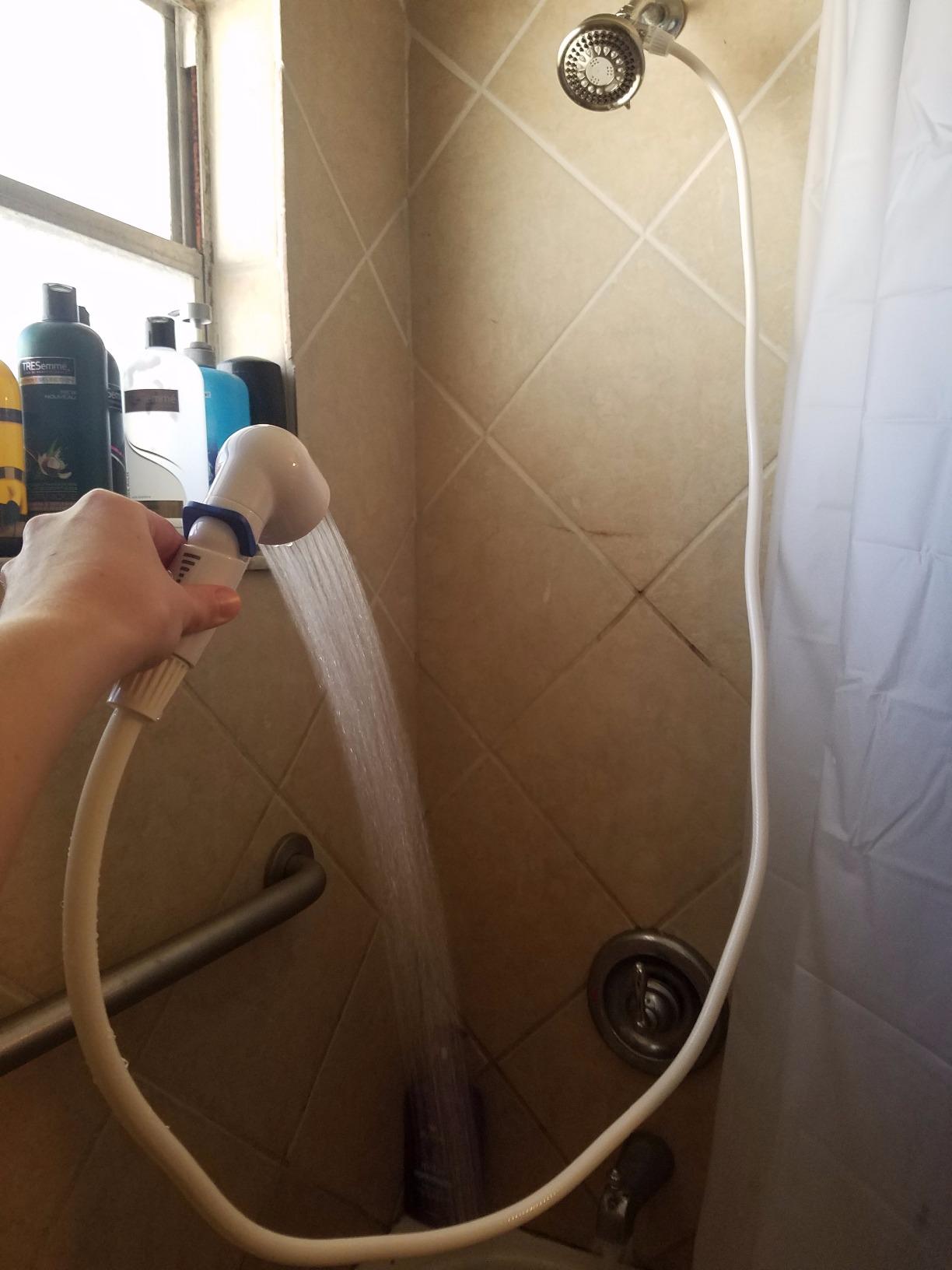 Rinse Ace Snap 'N Spray Quick-Connect and Detachable Shower Hose with On/Off Sprayer, White, 6-Foot customer photo 2