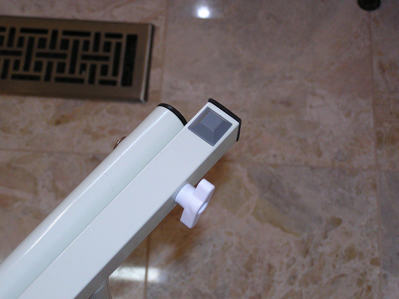 Drive Medical Freestanding Toilet Safety Frame Grab Bar Rail, White customer photo 1