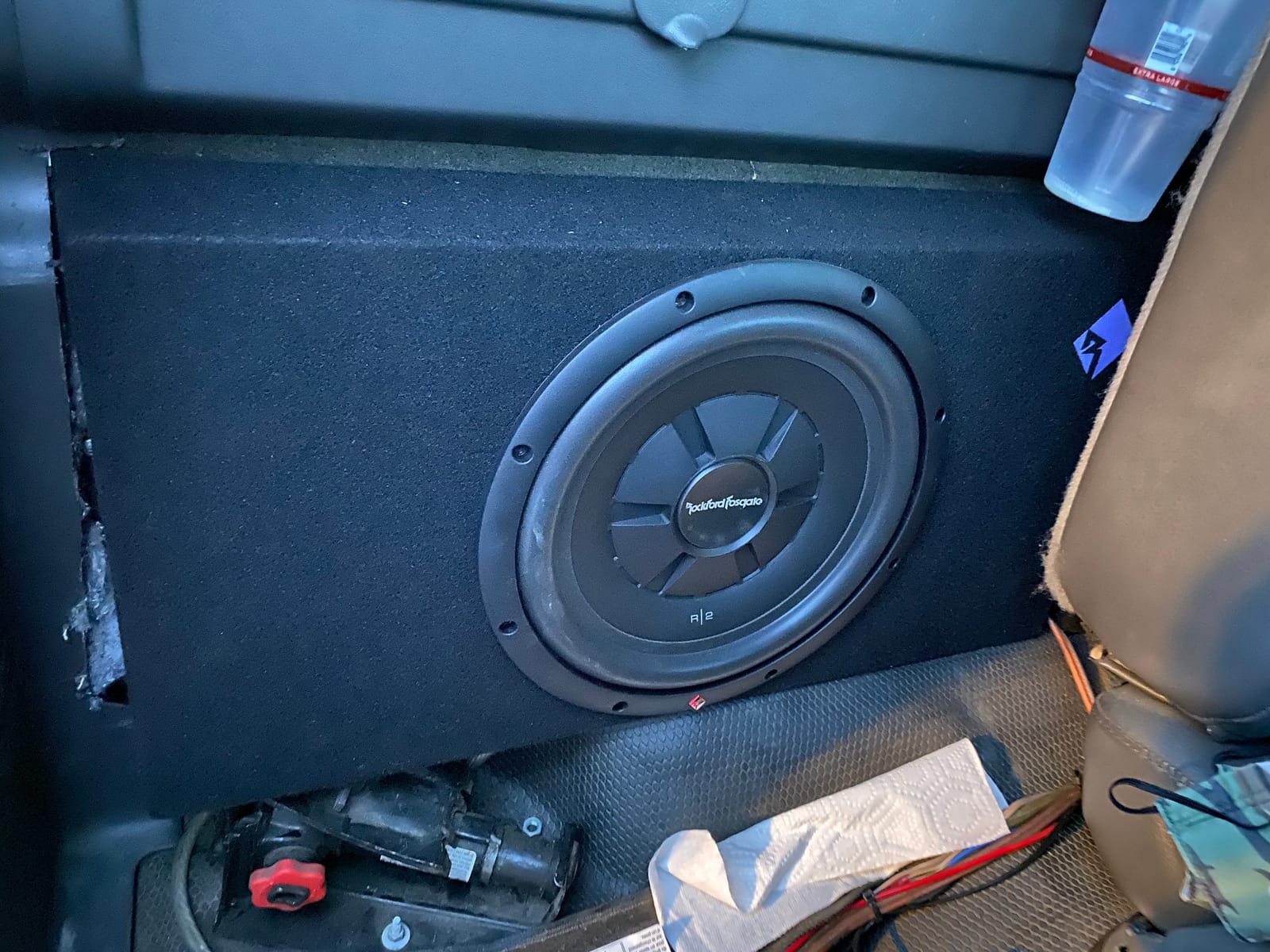 Rockford Fosgate Prime R2S-1X12 Loaded 12” Slim Subwoofer in Enclosure customer photo 2