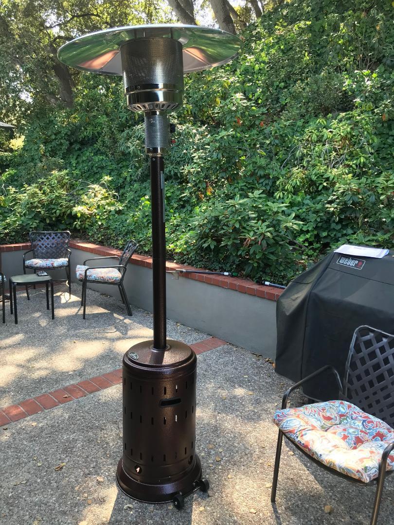 Fire Sense 61130 Patio Heater with Wheels, 48,000 BTU, Aqua Blue customer photo 1