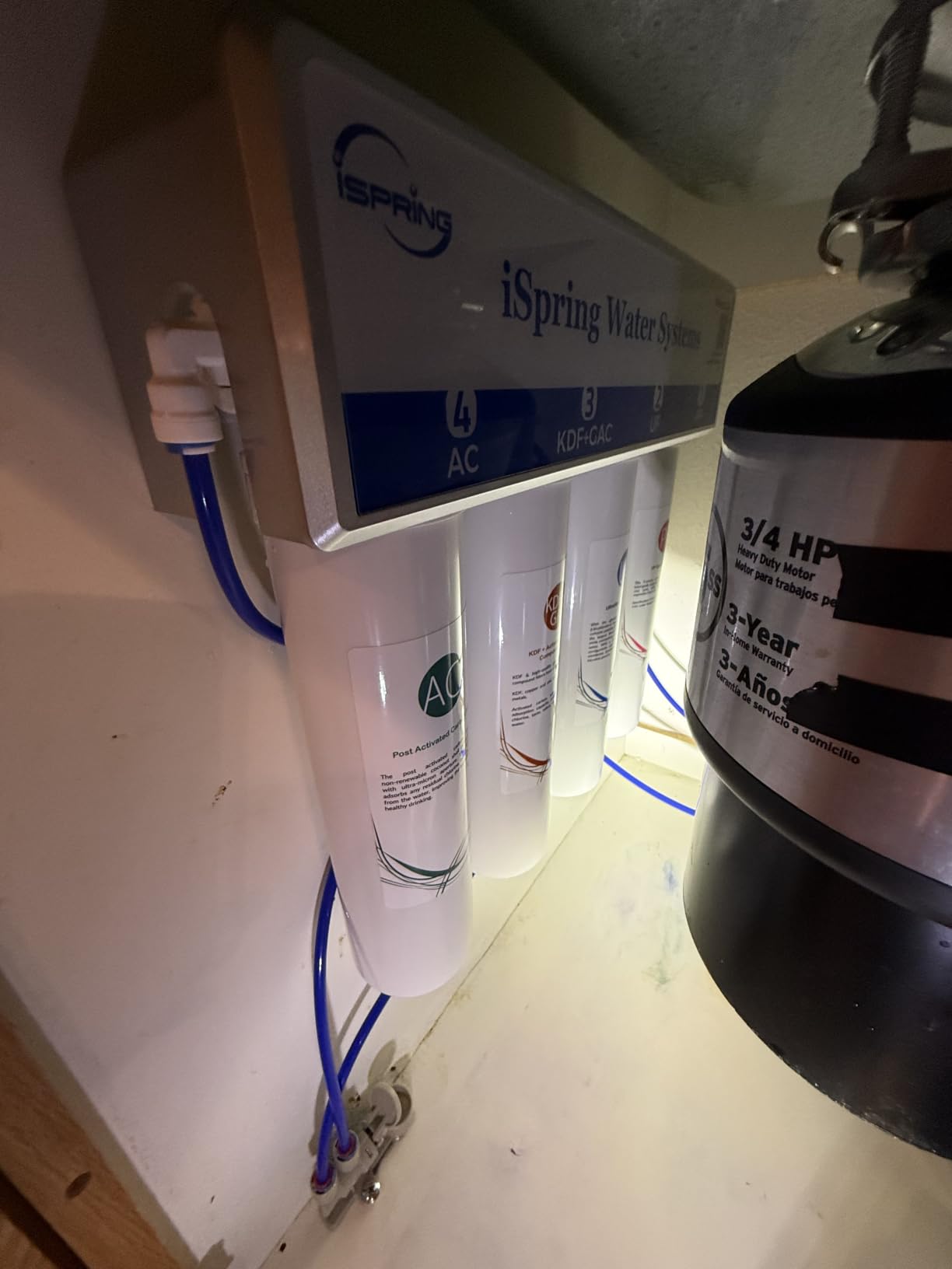 iSpring CU-A4 4-Stage Ultra Filtration Under Sink Water Filter System customer photo 2