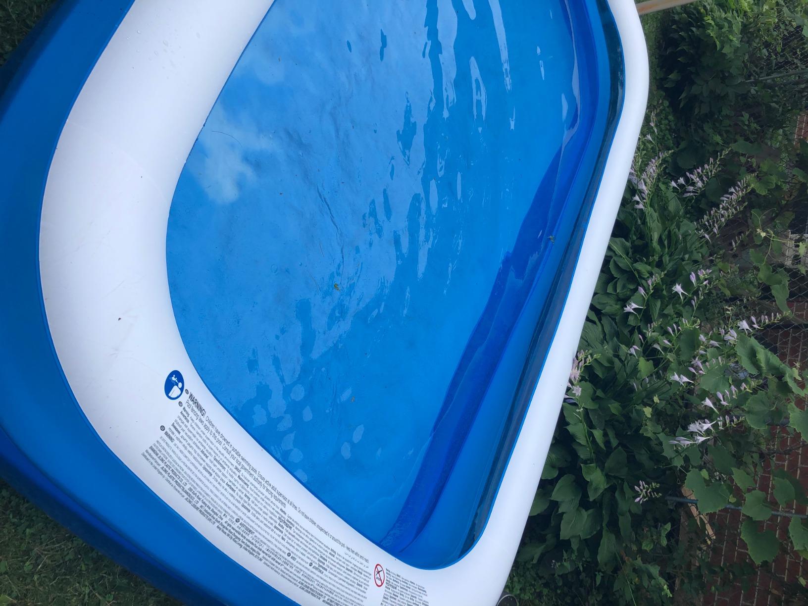 Giant Inflatable Kiddie Pool - Family and Kids Inflatable Rectangular Pool - 10 Feet Long (120