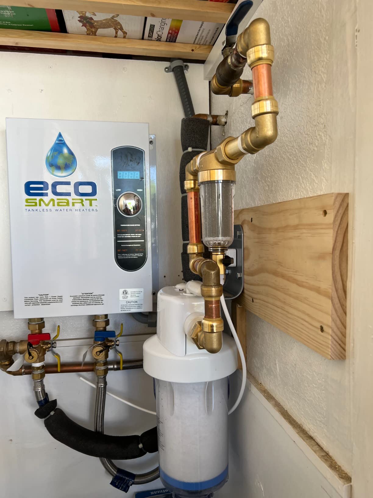 GE Whole House Water Filtration System, Reduces Sediment, Rust & More, Install Kit & Accessories Included, Replace Filters (FXHTC, FXHSC) Every 3 Months, GXWH40L customer photo 2