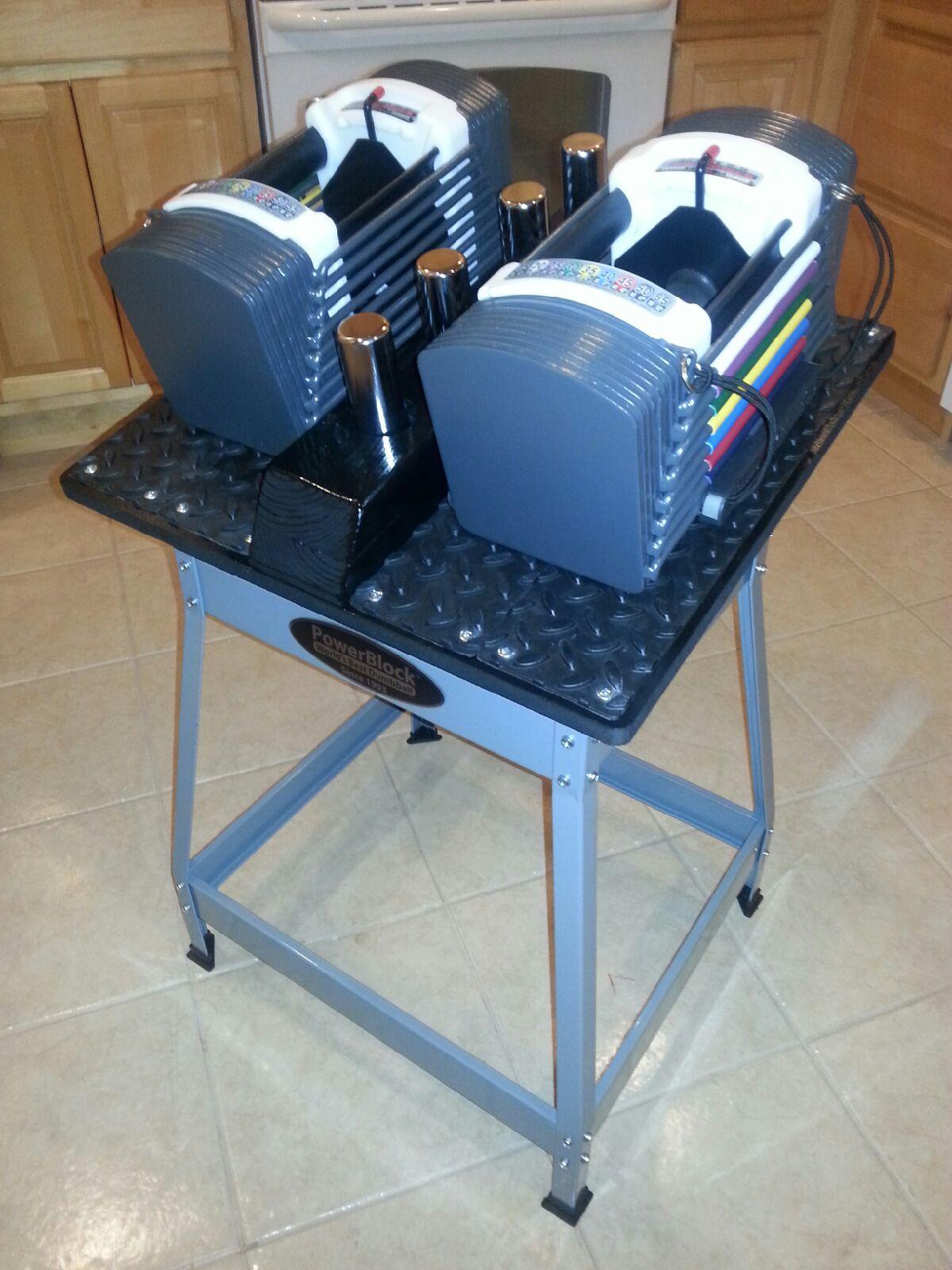 PowerBlock Elite EXP Adjustable Dumbbells, Sold in Pairs, Stage 1, 5-50 lb. customer photo 1