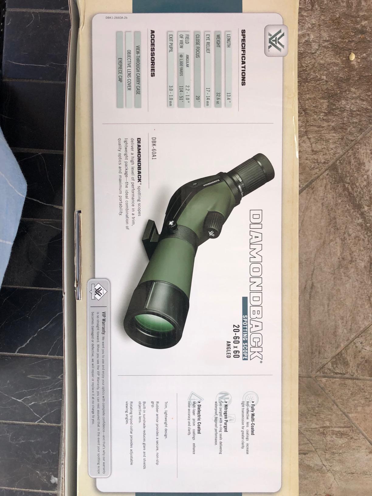 Vortex Optics Diamondback Spotting Scopes customer photo 1