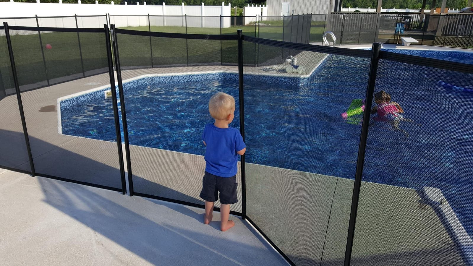 Pool Fence DIY by Life Saver Fencing Section Kit, 4 x 12-Feet, Black customer photo 2