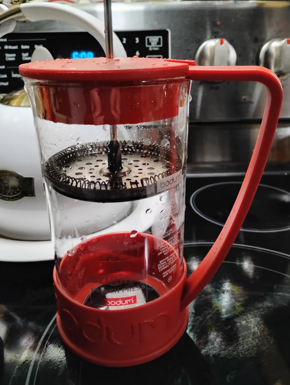 Bodum 12oz Brazil French Press Coffee Maker, High-Heat Borosilicate Glass, Black - Made in Portugal customer photo 2