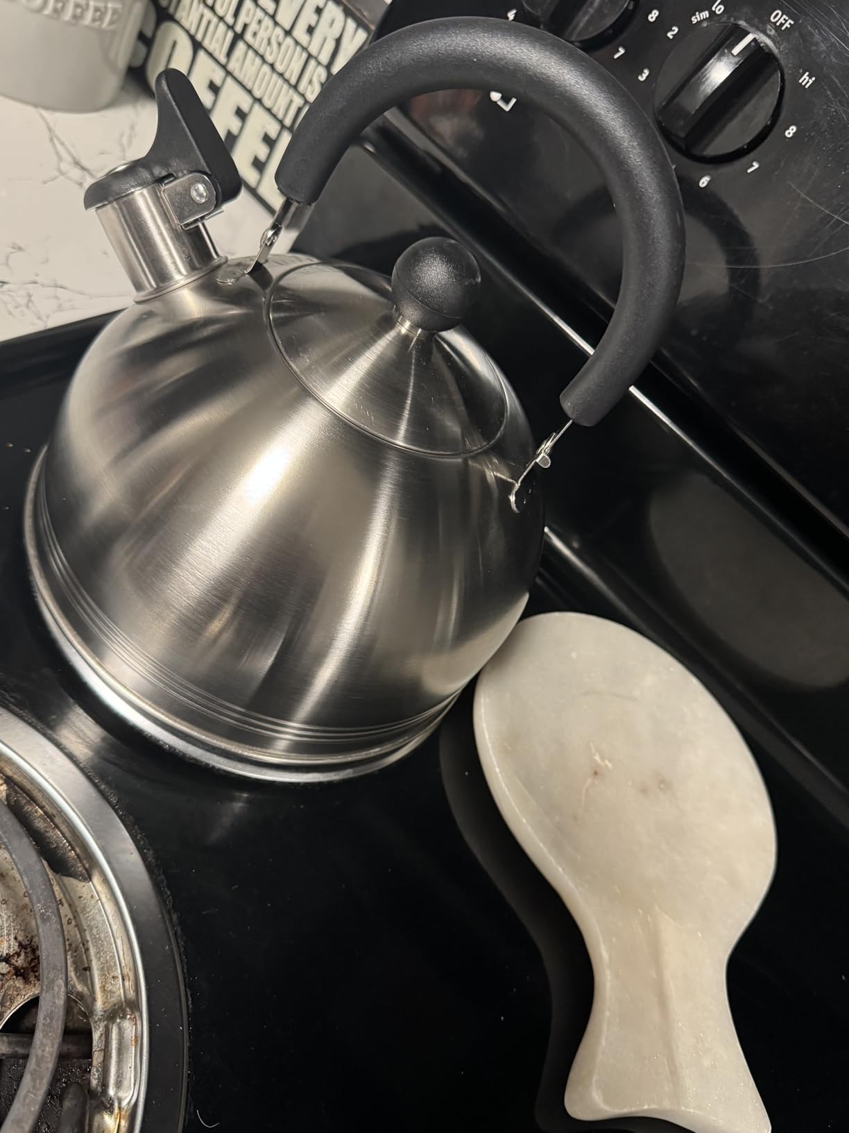 Mr. Coffee Carterton Stainless Steel Whistling Tea Kettle – 1.5-Quart Capacity, Mirror Polish Finish, Durable Tea Kettle for Stovetop, Fast Boiling, Easy Pouring customer photo 1