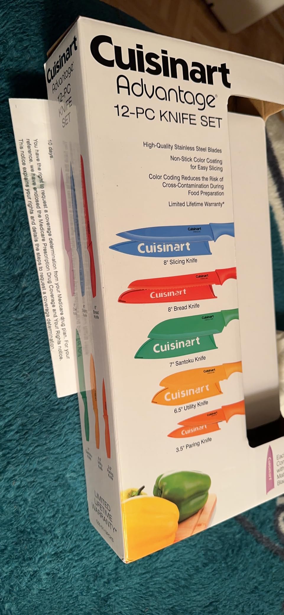Cuisinart C55-01-12PCKS Collection 12-Piece Knife, Multicolor Advantage-Cutlery-Set, Multi-colored customer photo 1