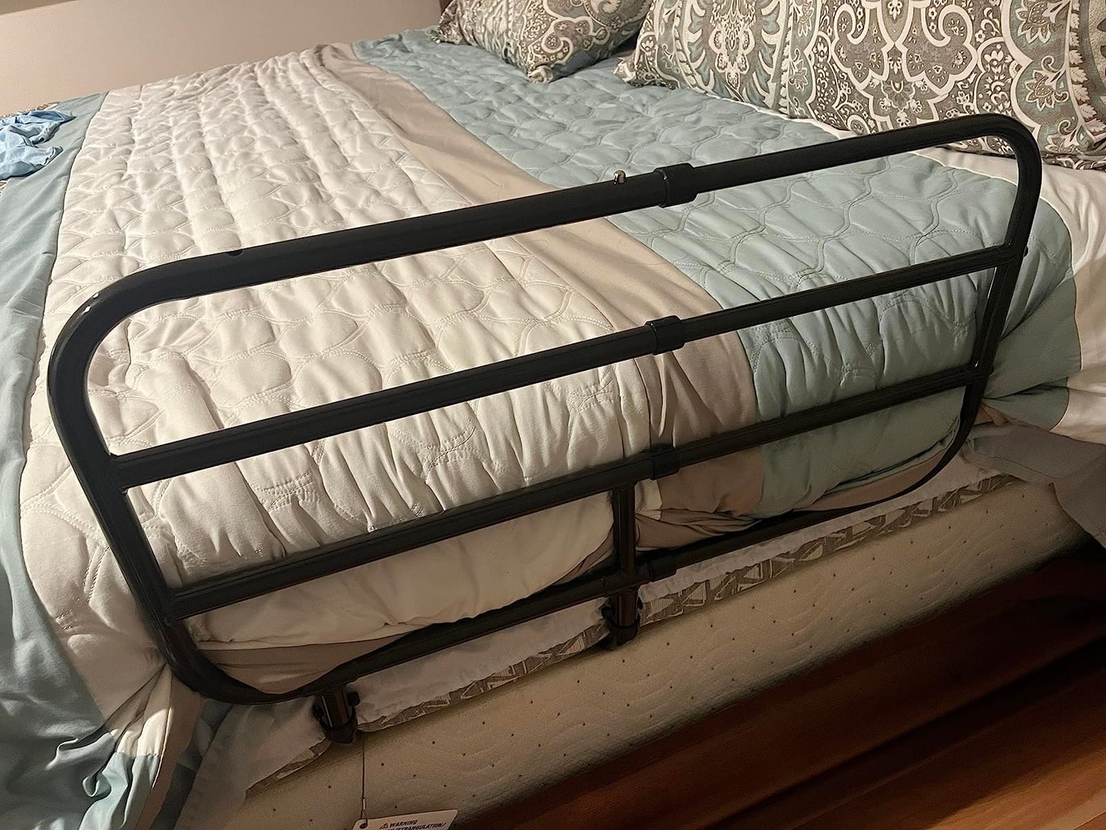 Able Life Bedside Extend-A-Rail, Adjustable Senior Bed Safety Railing and Stand Assist Grab Bar, Extendable Guardrail for Seniors and Elderly Adults, ASTM Safety Approved Bedrail customer photo 2