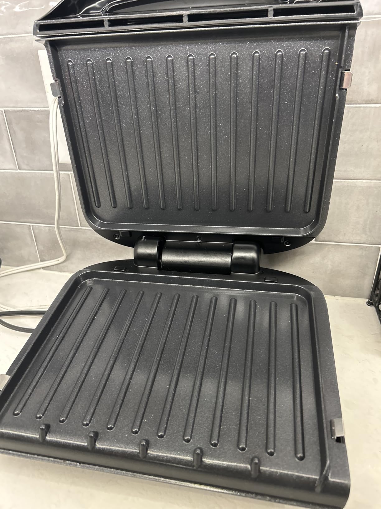 George Foreman 4-Serving Indoor Grill with Removable Plates customer photo 1