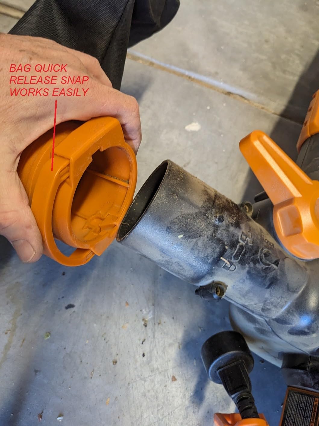 WORX Trivac 3-in-1 Electric Leaf Blower/Leaf Vacuum/Leaf Mulcher, WG509 customer photo 2