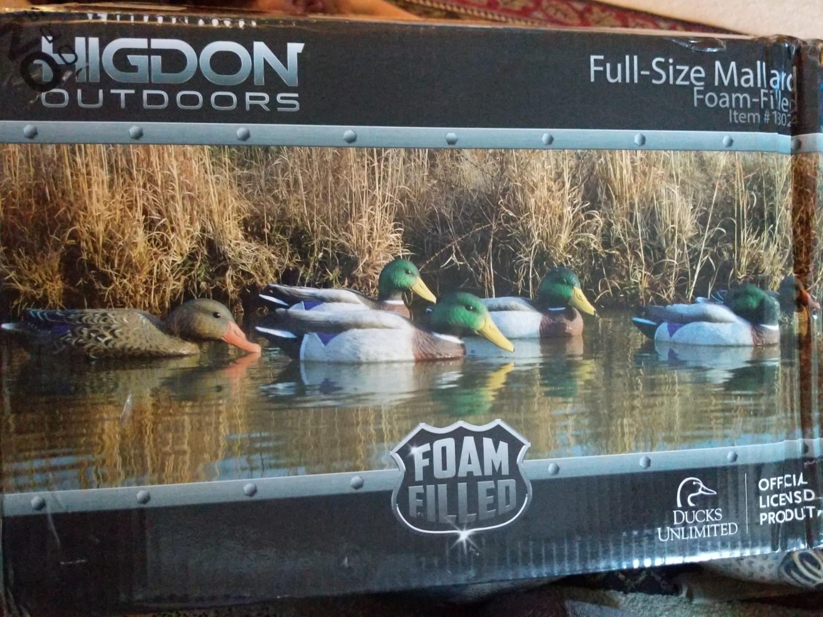 Higdon Outdoors Standard Wood Duck Floater Decoys | Ultra Realistic Drake & Hen Decoys for Waterfowl Hunting | 3 Upright & 1 Resting Drake & 2 Resting Hens | Foam-Filled | 6pk customer photo 1