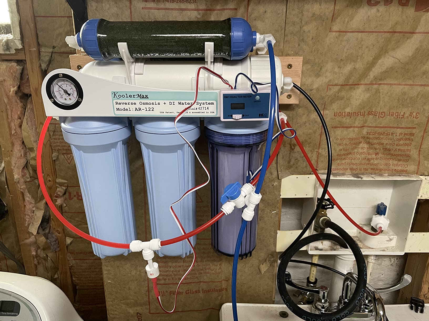 AR-122 6-stage RO+DI Aquarium Reef Reverse Osmosis Water System 150 GPD New Complete customer photo 1