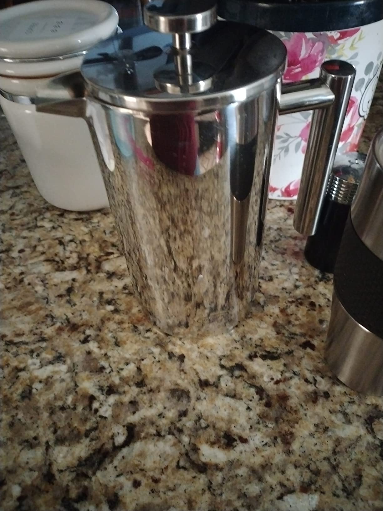 SterlingPro Extra Large Non-Toxic Insulated Stainless Steel French Press Coffee Maker, 1/2 Gallon/ 2L/ 64oz Capacity (59 oz Brew Yield) - Metal XXL Double Wall | Plastic Free | Mirror | 16 Cups/8 Mugs customer photo 2