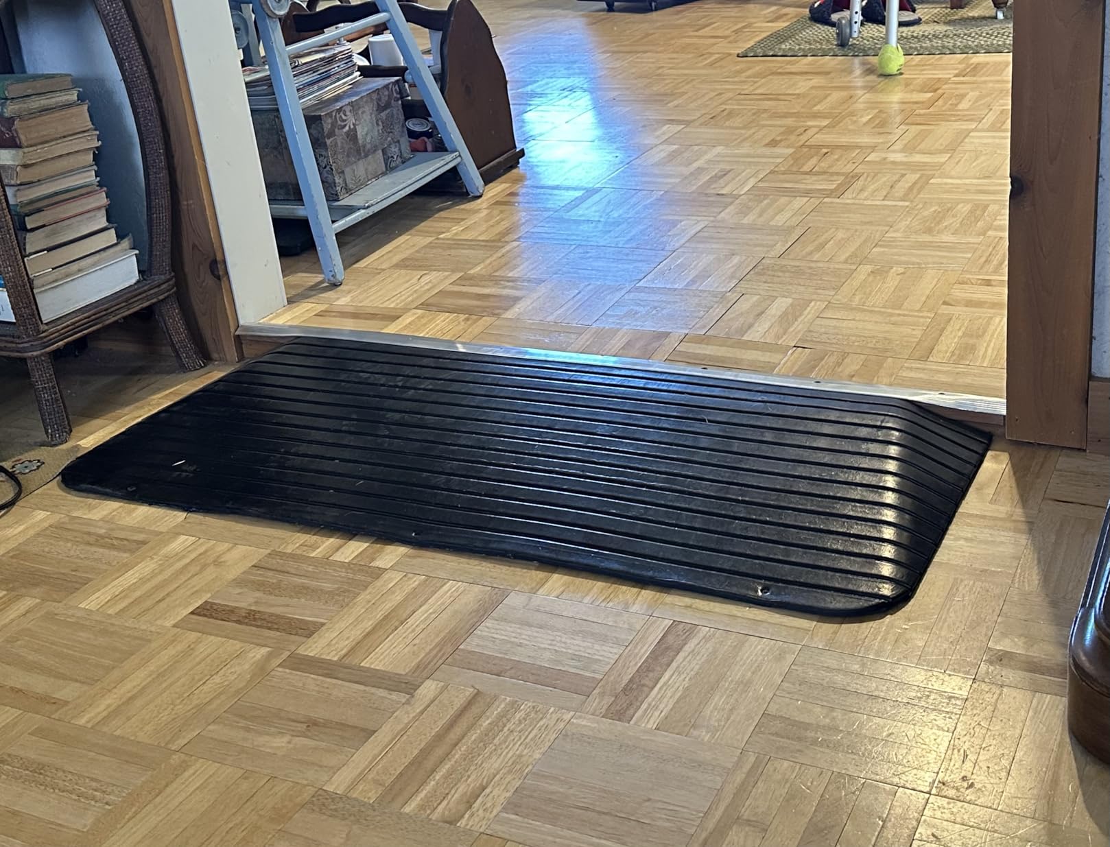 Silver Spring Solid Rubber Threshold Ramp, 1,500 lb Capacity, 1-1/2 in Rise customer photo 1