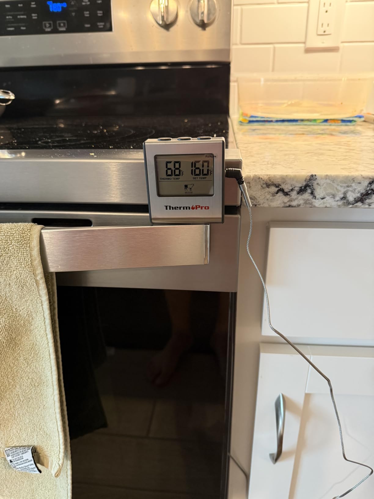TempPro TempTrack Large LCD Digital Meat Thermometer for Cooking, Smoking customer photo 1