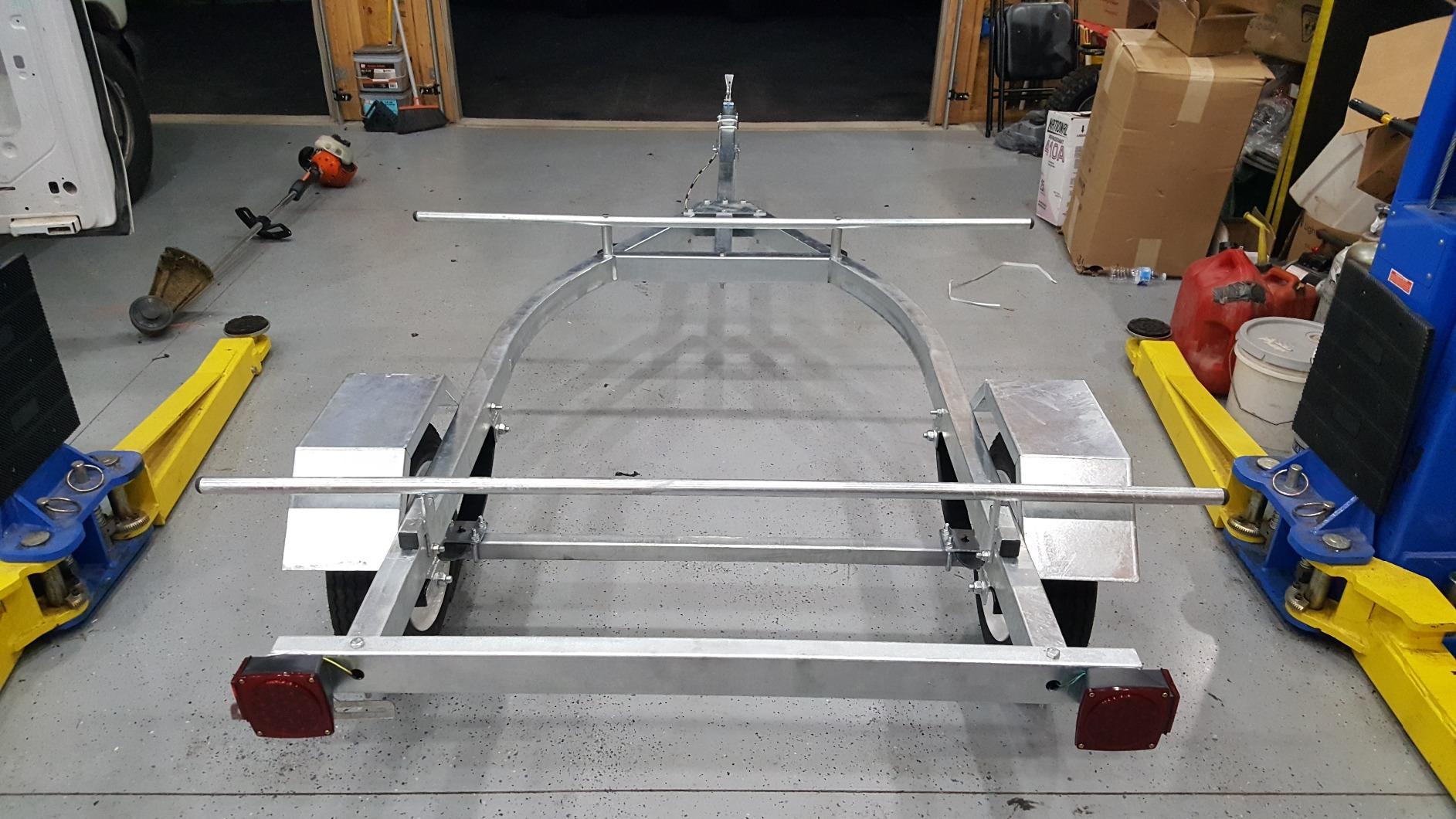 Ruff-Sport Trailer - Galvanized Finish for Kayak, Bicycle, and SUP customer photo 1