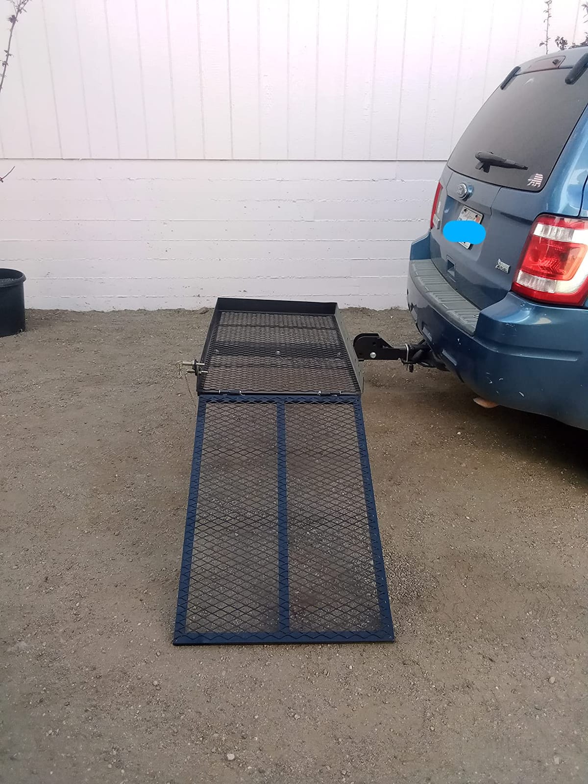 New Mobility Carrier Ramp Hitch Mounted 46.2 x 26.8 x 38.7 500 lbs for customer photo 1