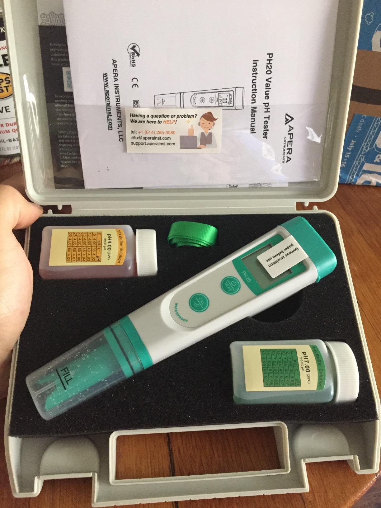 APERA INSTRUMENTS AI209 Value Series PH20 Waterproof pH Tester Kit, ±0.1 pH Accuracy customer photo 1