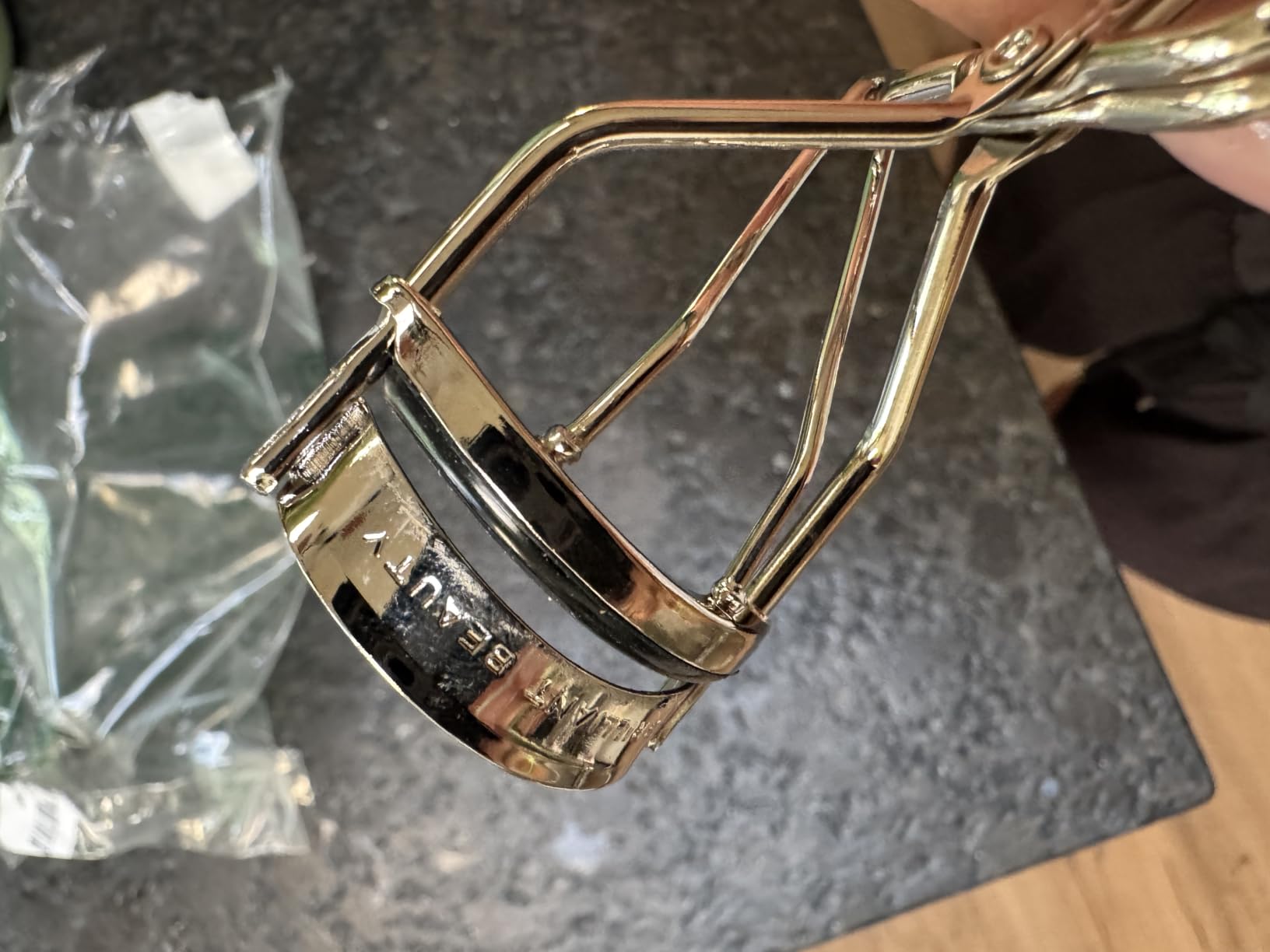 Brilliant Beauty Eyelash Curler with Satin Bag & Refill Pads - Award Winning - No Pinching, Just Dramatically Curled Eyelashes for a Lash Lift in Seconds (Rose Gold) customer photo 1