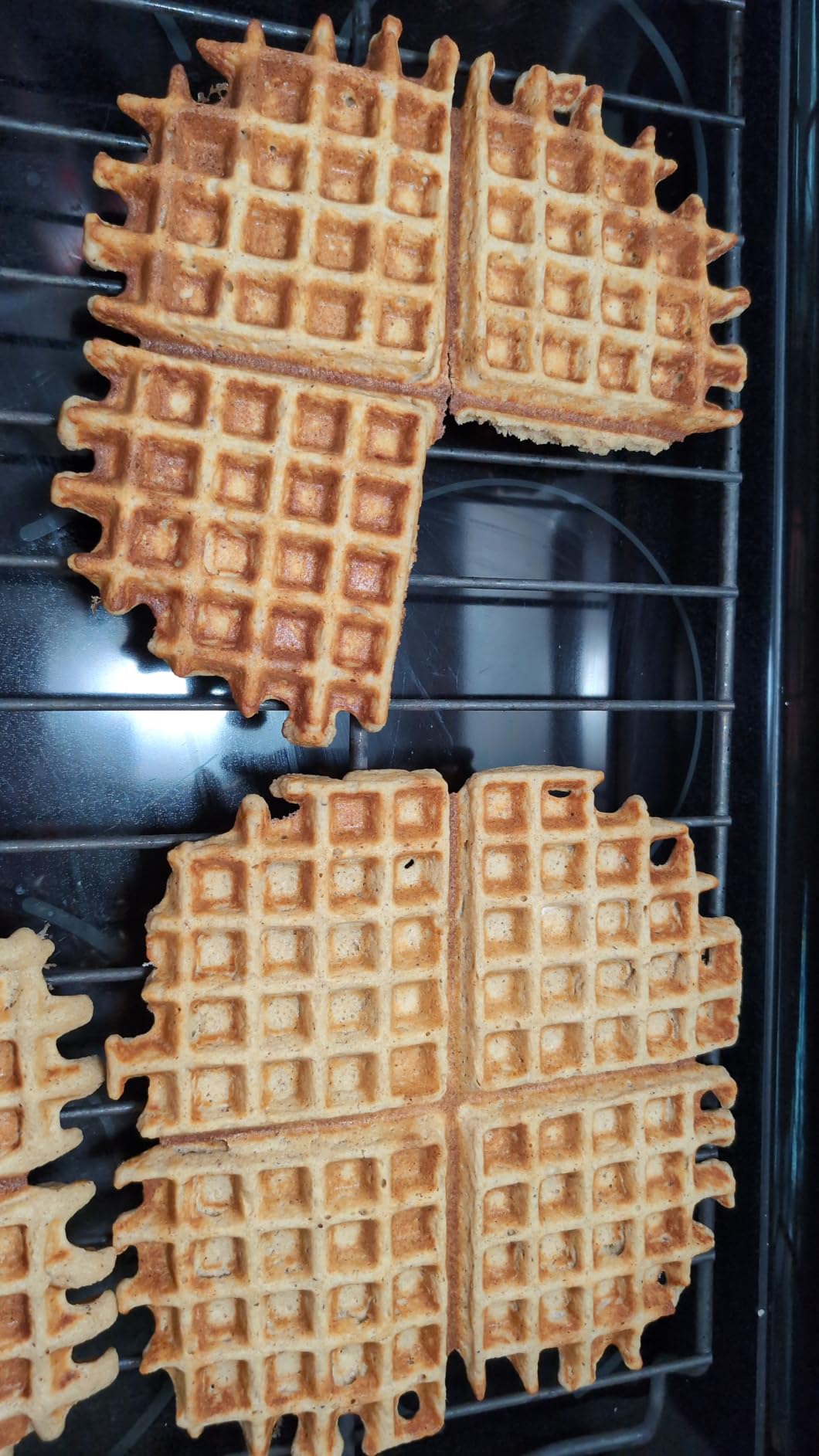 KRUPS 4-Slice Belgian Waffle Maker: Stainless Steel, 5 Browning Levels, Audible Ready Beep, Removable Plates, 1200W, Silver/Black, Large Waffle Maker Family Size, Great for Family Breakfasts customer photo 2