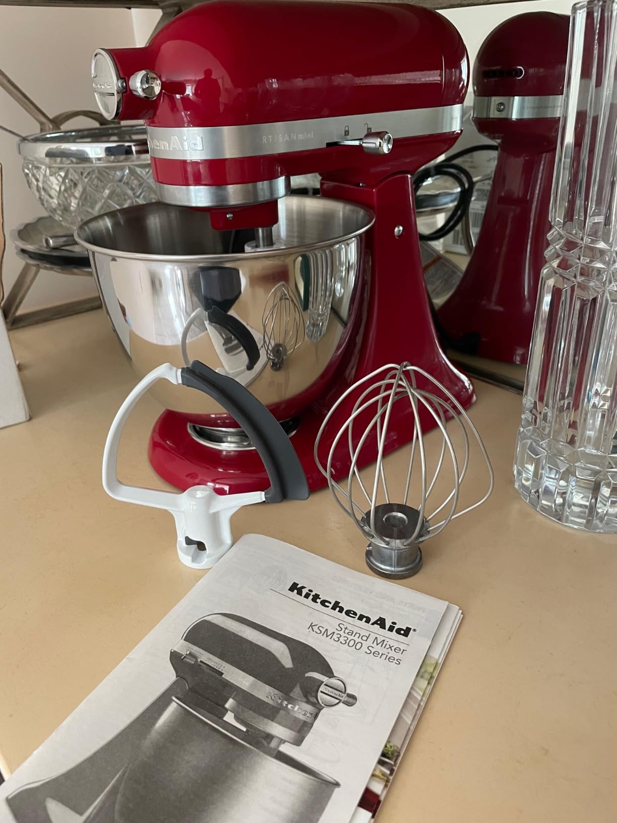 KitchenAid Artisan Mini, 3.5-Qt Tilt Head Stand Mixer, Candy Apple Red customer photo 2