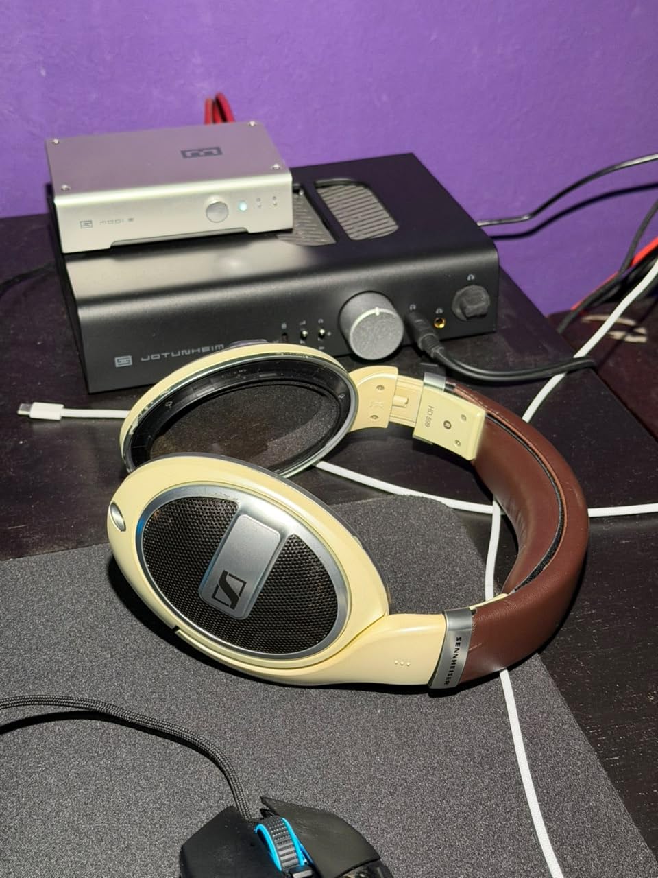 Sennheiser HD 599 Open-Back Wired Audiophile Headphones, Ivory customer photo 1