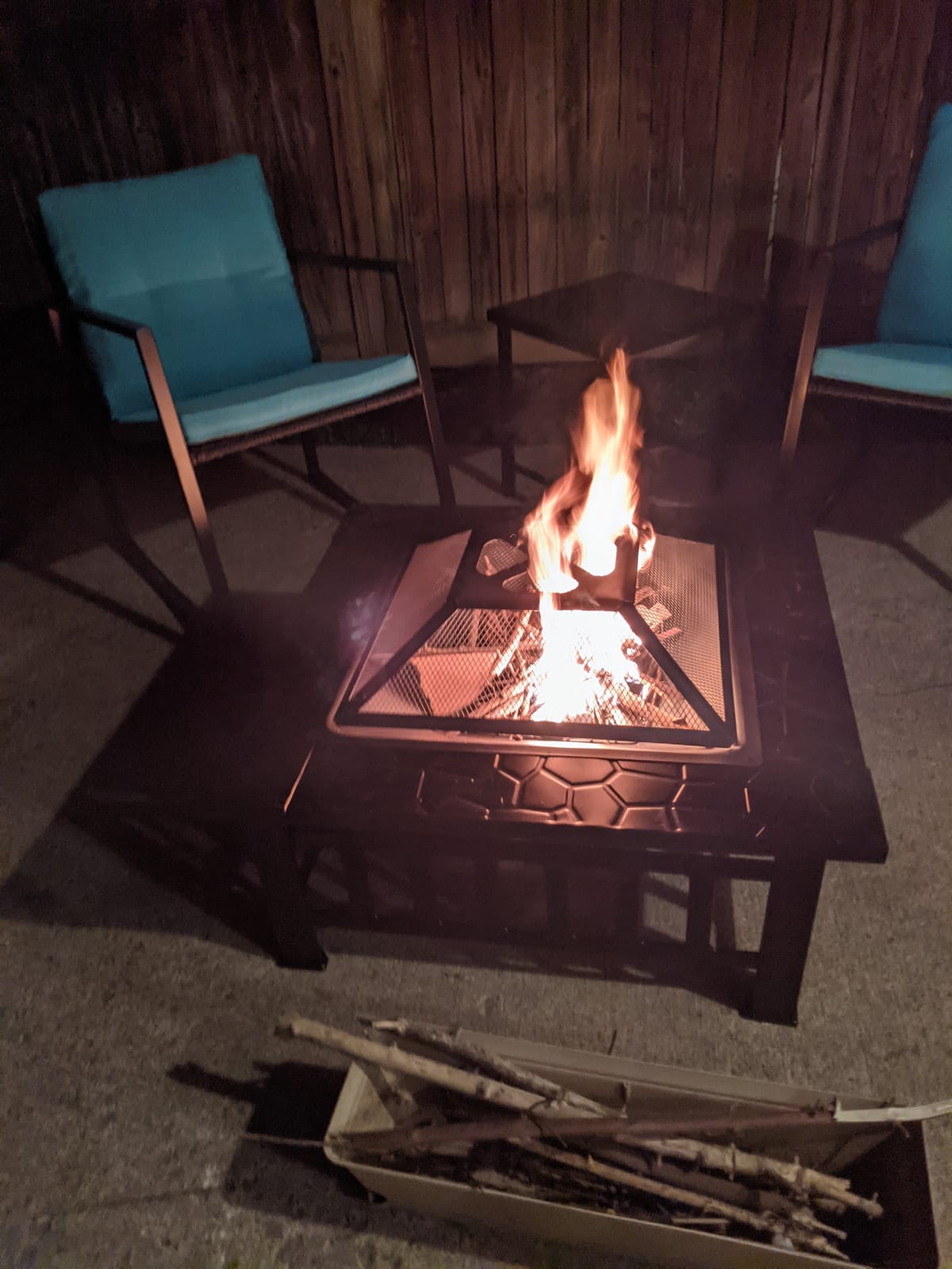 ZENY 32 inch Outdoor Fire Pit with Grill customer photo 1