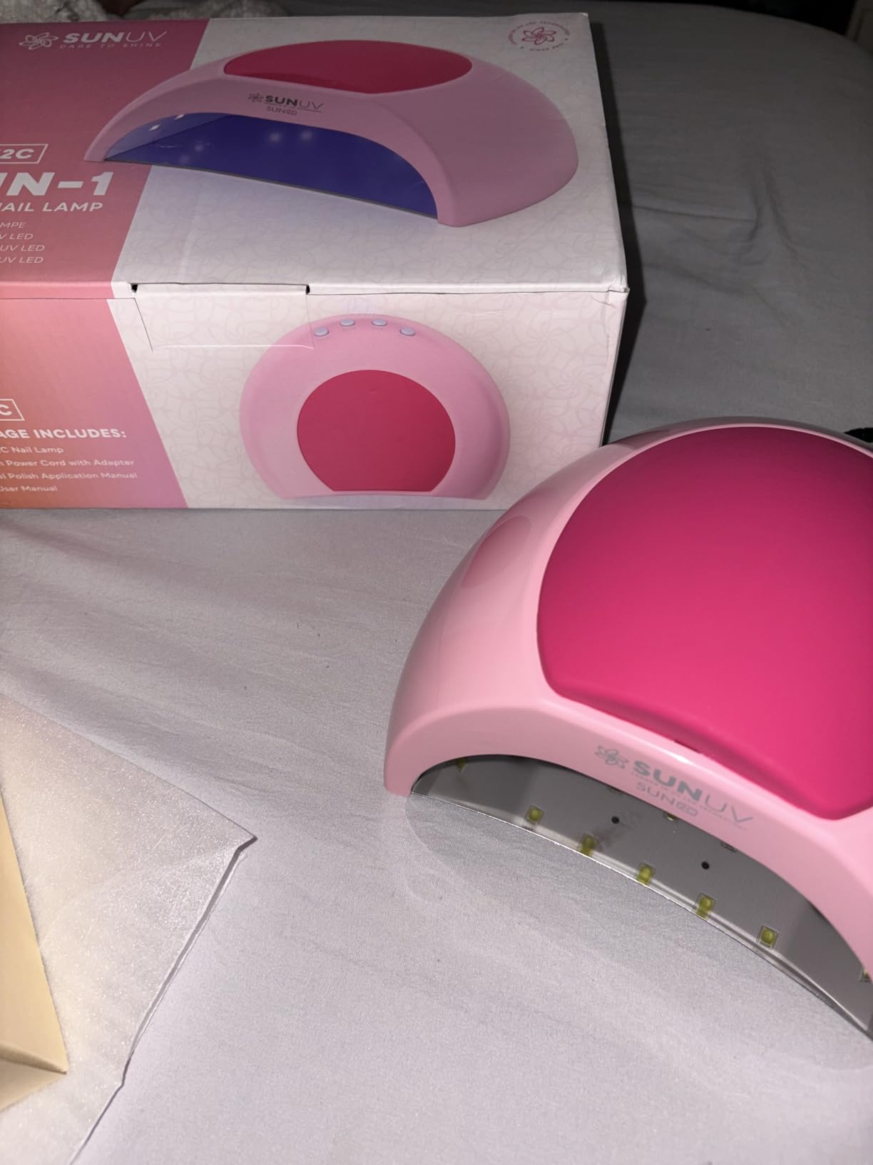 SUNUV UV Light for Gel Nail, Professional UV LED Nail Lamp SUN2C Rose customer photo 2