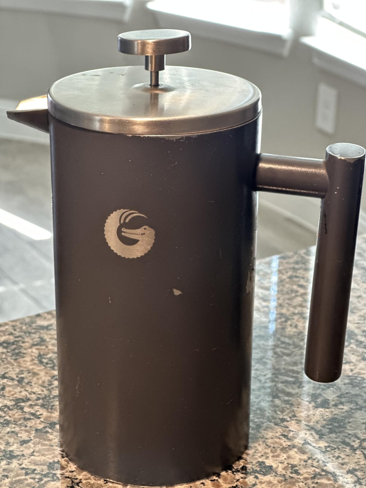 Coffee Gator French Press Coffee Maker 34 oz, Non-Toxic, Gray customer photo 1