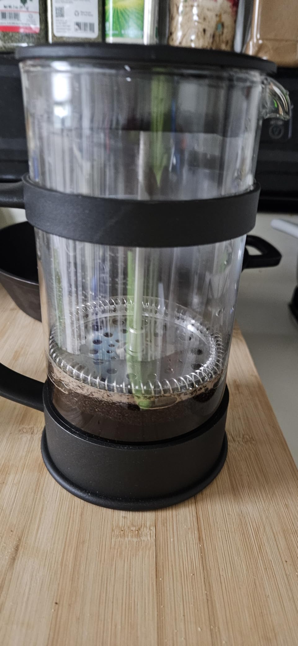 Utopia Kitchen Borosilicate Glass French Press Coffee Maker 34 Oz, Black customer photo 1