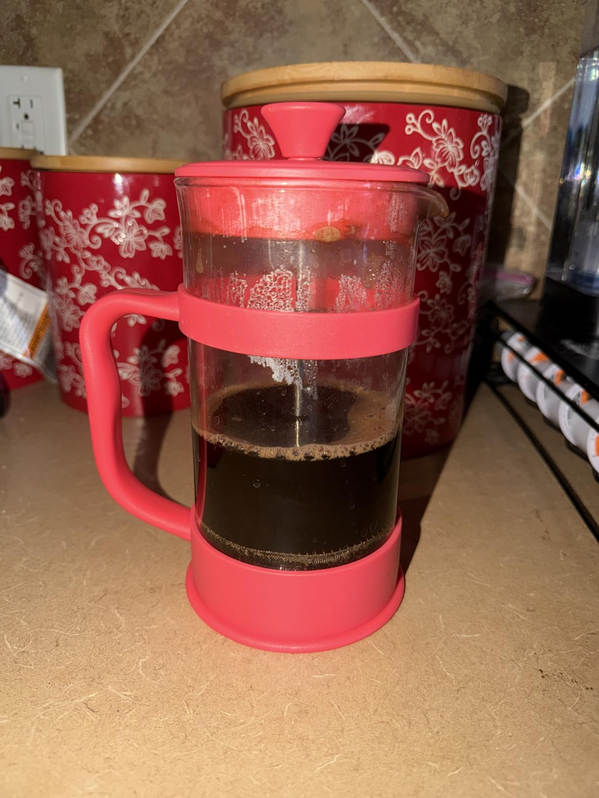 Utopia Kitchen Borosilicate Glass French Press Coffee Maker 34 Oz, Black customer photo 2
