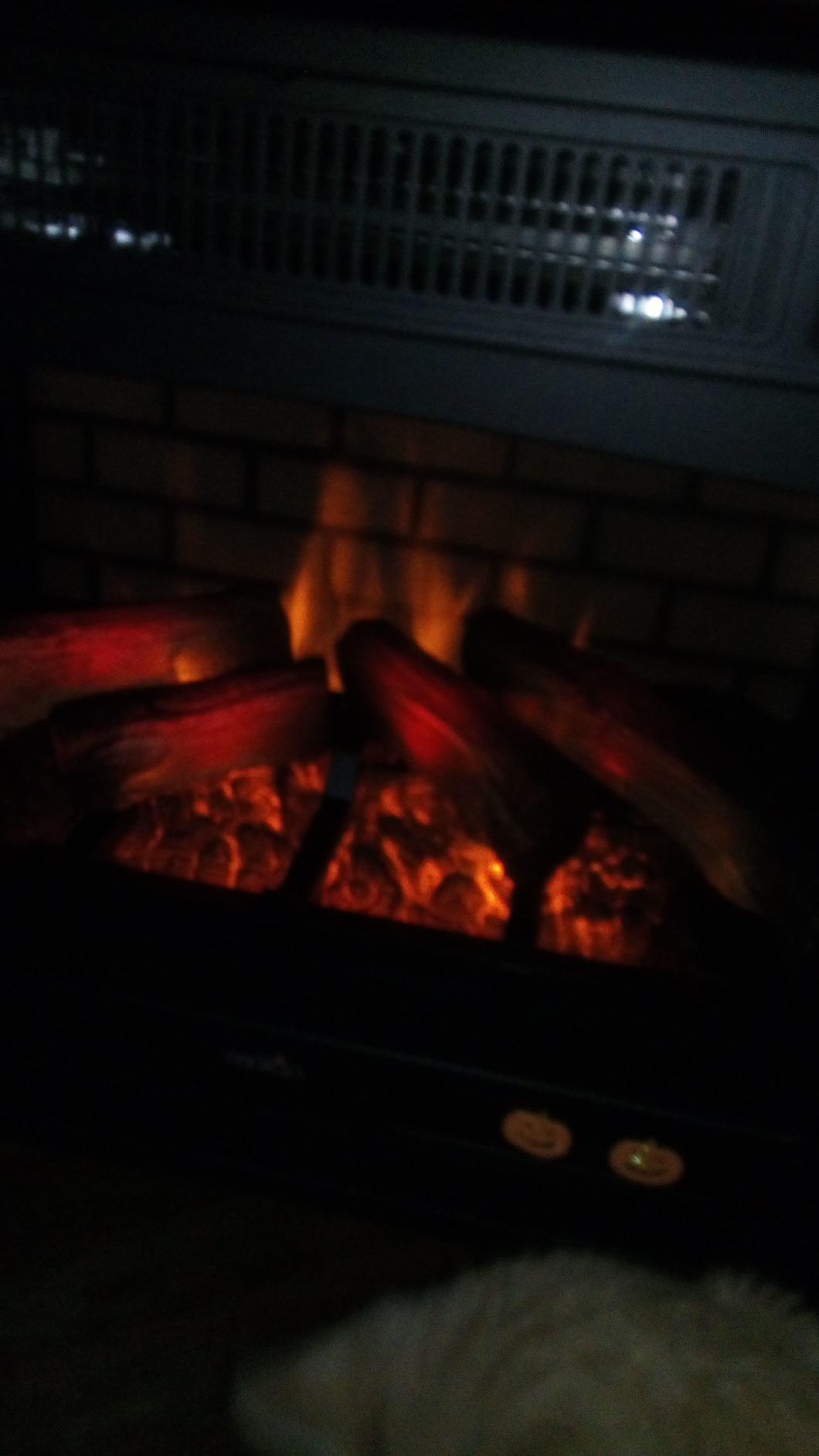 duraflame Freestanding Electric Fireplace Stove Heater with 3D Flame Effect for 1,000 Sq. Ft, Bronze customer photo 1