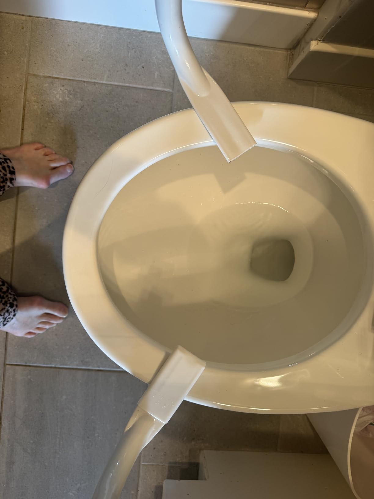 Vive Toilet Safety Rail - Adjustable Grab Bar - Compact Support Frame customer photo 2
